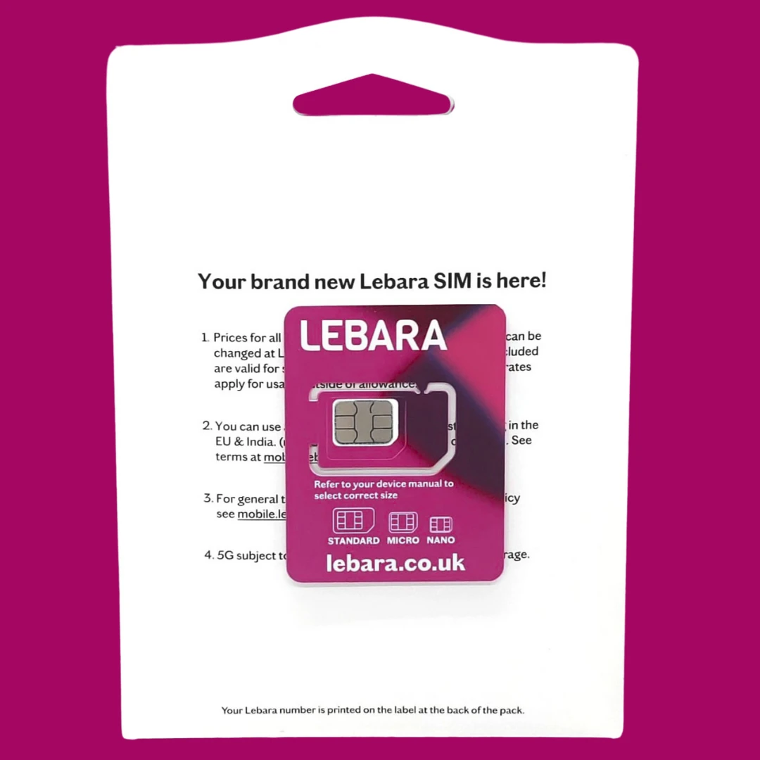 Lebara İngiltere SIM Kart
